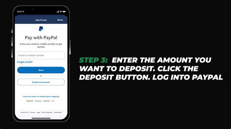 Depositing with PayPal .